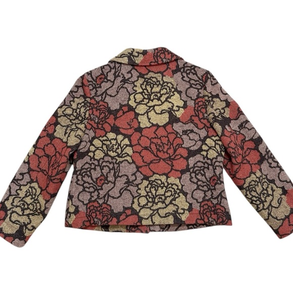 Pendleton Blazer Jacket Wool Blend Floral L Large - Picture 3 of 6